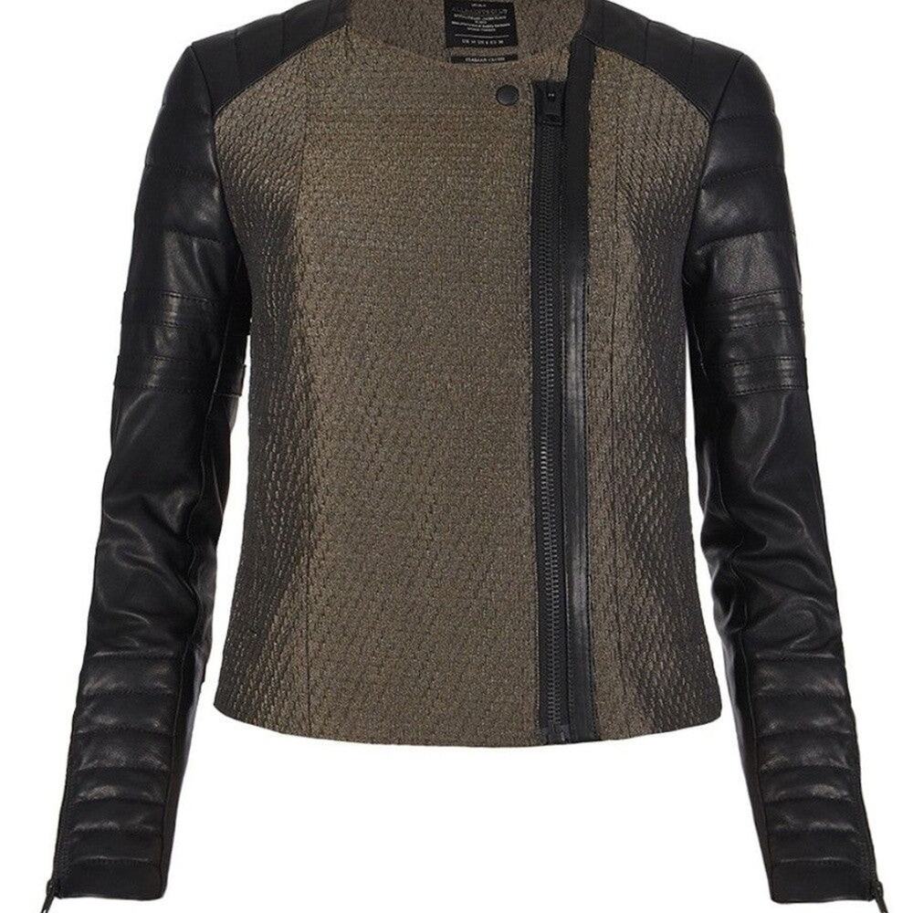 ALLSAINTS Abel Real Leather Aand Italian Cloth Jacket - 4